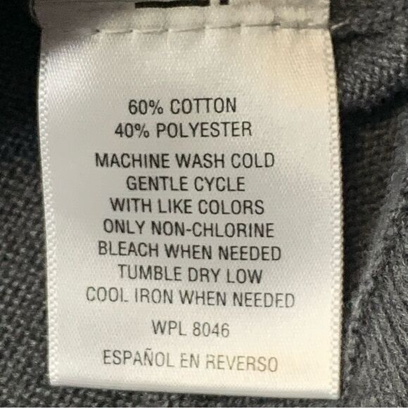 Style & Co. V-neck Side Slit Hi-Lo Sweater Gray in Extra Small - Picture 3 of 6